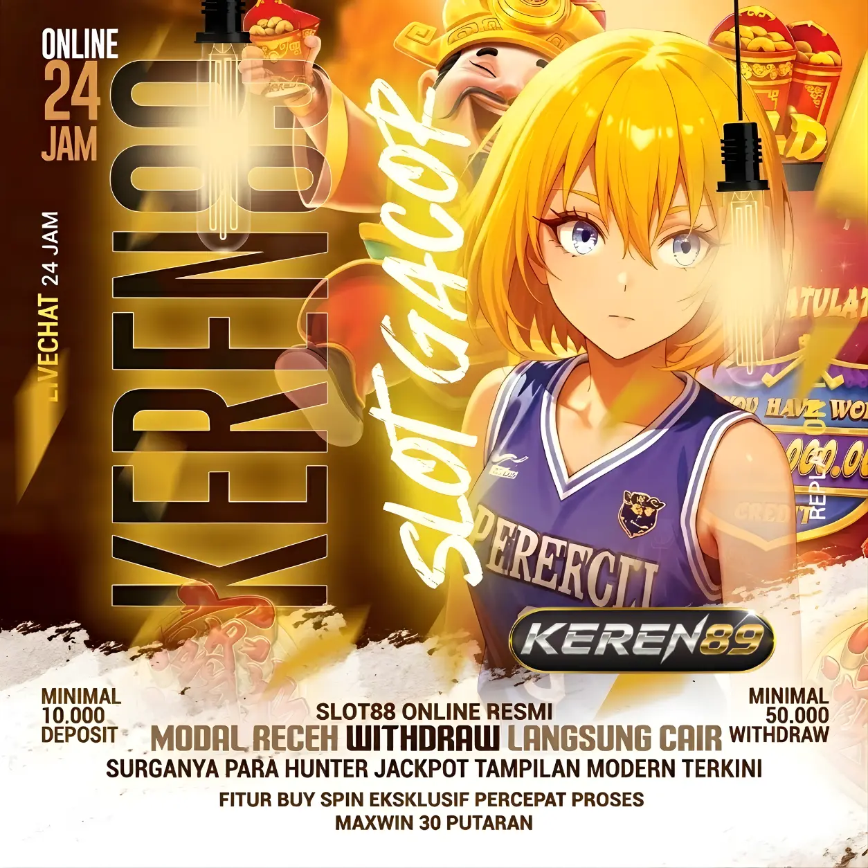 KEREN89 » Link Slot88 Online Resmi Modal Receh Mudah Withdraw